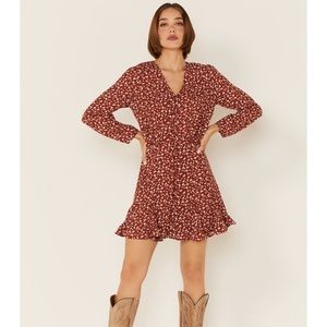 Miss Me Floral dress. Polyester. Size L